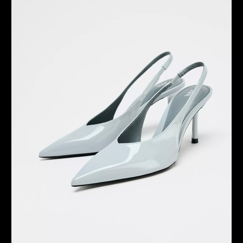 Baby Blue Zara Slingback Heels